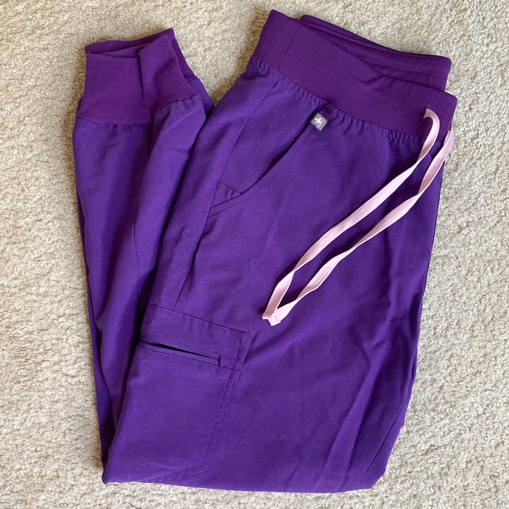 Figs Zamora jogger scrub pants women ultra violet purple